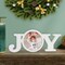 Sublimation Christmas White Coated Wood Word Blocks Décor for Holiday– Sublimation Ready with 3.74” Plate